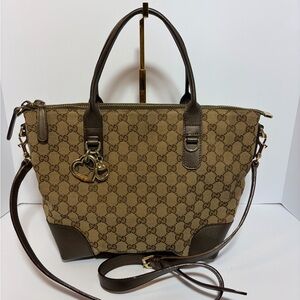 Gucci Brown Monogram Tote Bag